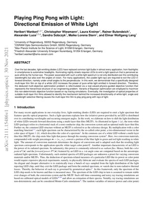 PDF Document Cover - Directional Emission of White Light via Multi-Layer Thin Film Optimization